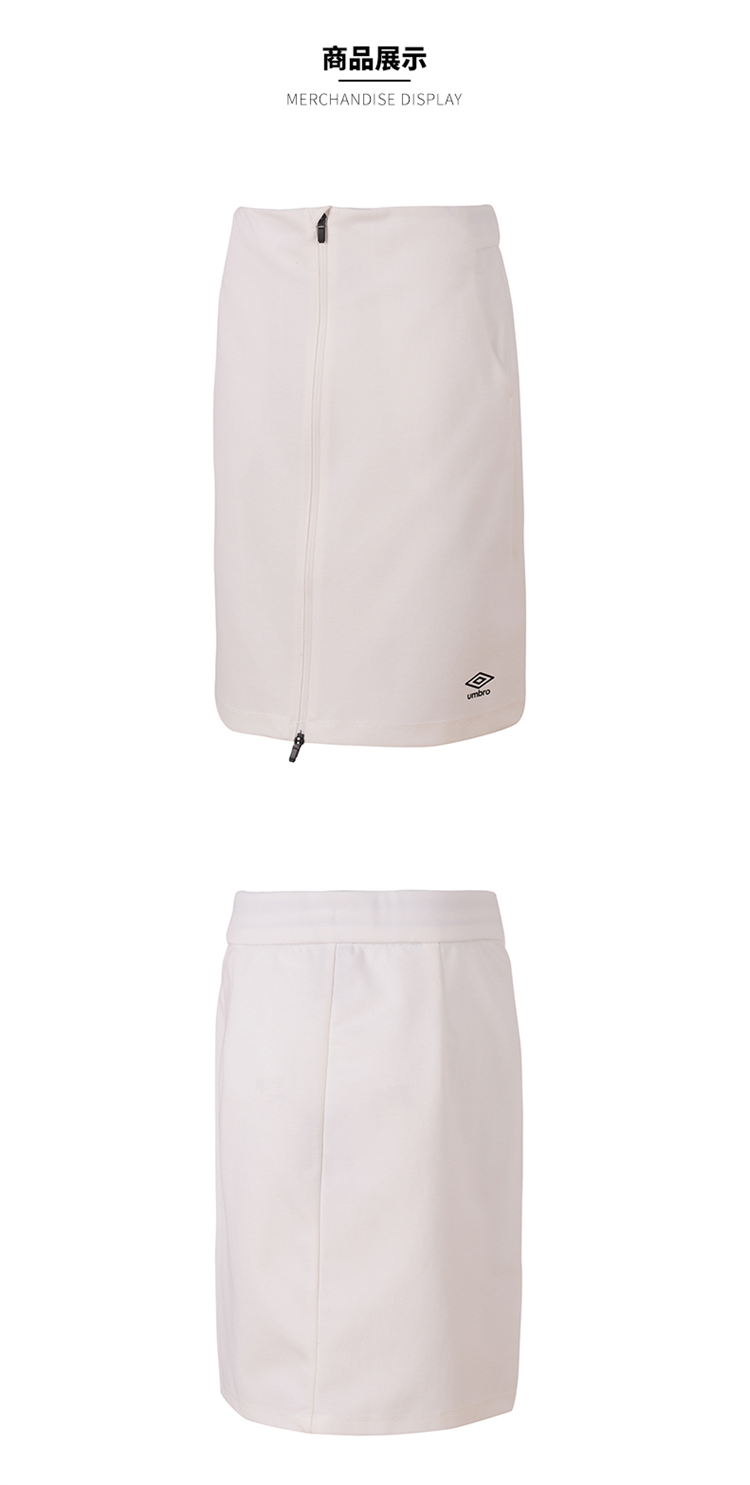 UMBRO Ô 2019 Mùa hè Mới của Nữ Mid-Eo Đôi Zipper Thời trang Slim Váy thể thao giản dị - Trang phục thể thao quần dài thể thao nữ