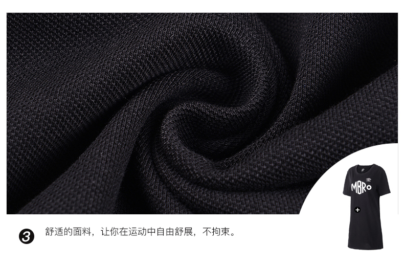 Umbro Ô 2019 Mùa hè Mới của phụ nữ Vòng cổ cao cổ In Váy thể thao giản dị Váy ngắn tay nữ Váy midi - Trang phục thể thao bộ thể thao nữ mùa đông