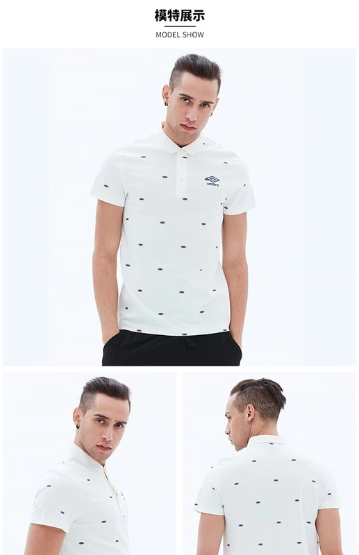 Umbro Umbro áo sơ mi nam tay ngắn đích thực của Umbro 2018 hè mới kinh doanh bình thường nam UCC63101 - Áo polo thể thao