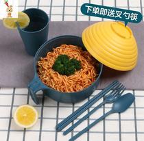 Dishes home simple cute cat bowl chopsticks exquisite one person set single set of Nordic tableware hipster