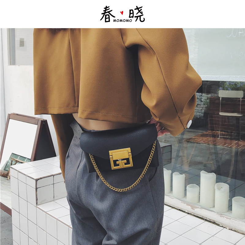 Mini small bag women's bag simple fashion chain bag waist bag shoulder Messenger bag all-match new ins retro trend