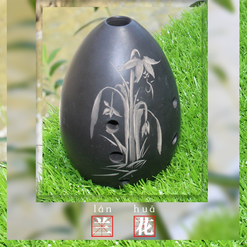 Xun Beginners Bắt đầu Nhạc cụ Tám lỗ Nhạc cụ gió Quốc gia Gửi Túi Xun 6 lỗ Ocarina Đồ gốm đen Handmade Tuyển chọn cổ - Nhạc cụ dân tộc