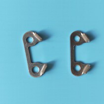 Bathroom door upper and lower iron plate central axis plug buckle folding bathroom sliding door accessories glass door