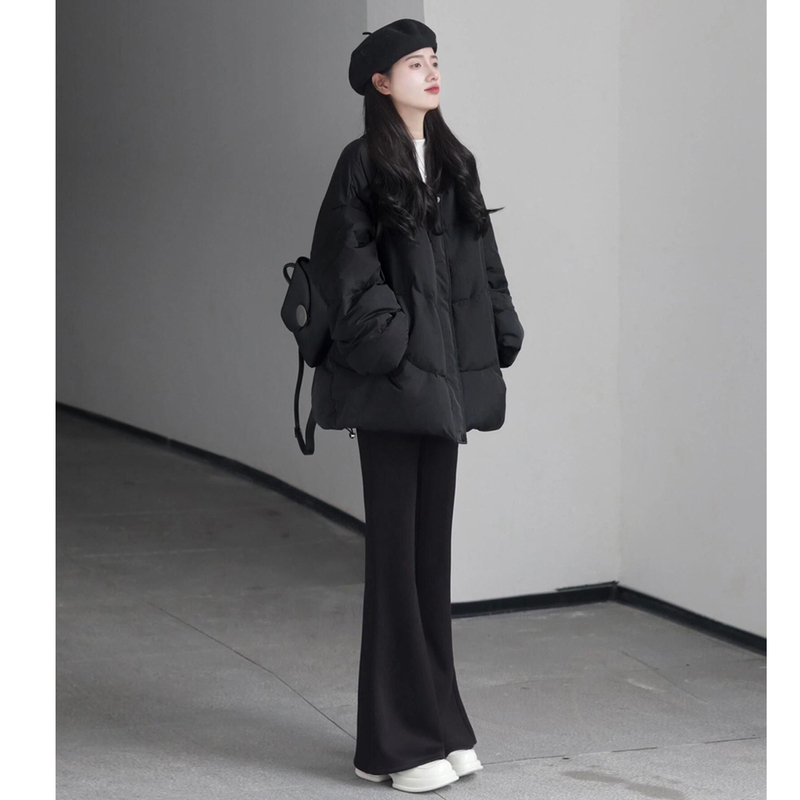 Maternity Wear Autumn and Winter 2026 New Loose Warm down Cotton Jacket Coat Mid-Length Autumn and Winter