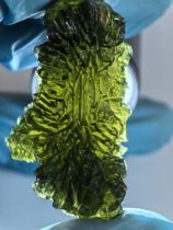 Czech Meteorite Hedgehog 20 2 gr Original Stone Moldavite Natural Genuine Pint Fidelity Czech Ornament Grand collection