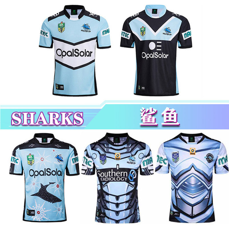 Sharks rugby jersey 2018-19 kronnera rugby jersey shark rugby suit