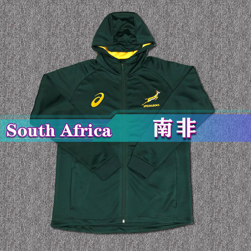 South Africa Jacket Rugby2019 South African long sleeve jacket with cap jacket rugby jersey
