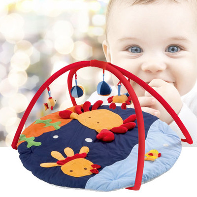 Foreign trade original single export baby pure cotton polyester velvet game mat blanket crawling mat Educational toy fitness rack 0-2