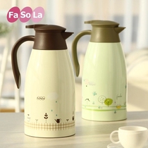 FaSoLa thermos hot water bottle household large capacity Thermos Stainless steel outdoor thermos insulated kettle 2L
