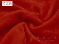 Flower Jian workshop French embroidery base cloth three-dimensional pad embroidered silk velvet 20 color into high-grade fabric