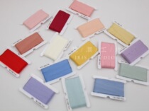 Japanese Trojan Ribbon Mokuba 1540 Basic Silk Strip Embroidery Ribbon 7mm Common Colors 16 Colors