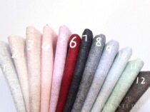 Multi-color wool cloth embroidered wool felt with base cloth for embroidered wool felt