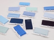 Japanese Trojan Ribbon Mokuba 1540 Basic Silk Strip Embroidery Ribbon 3 5mm Blue 14 Color