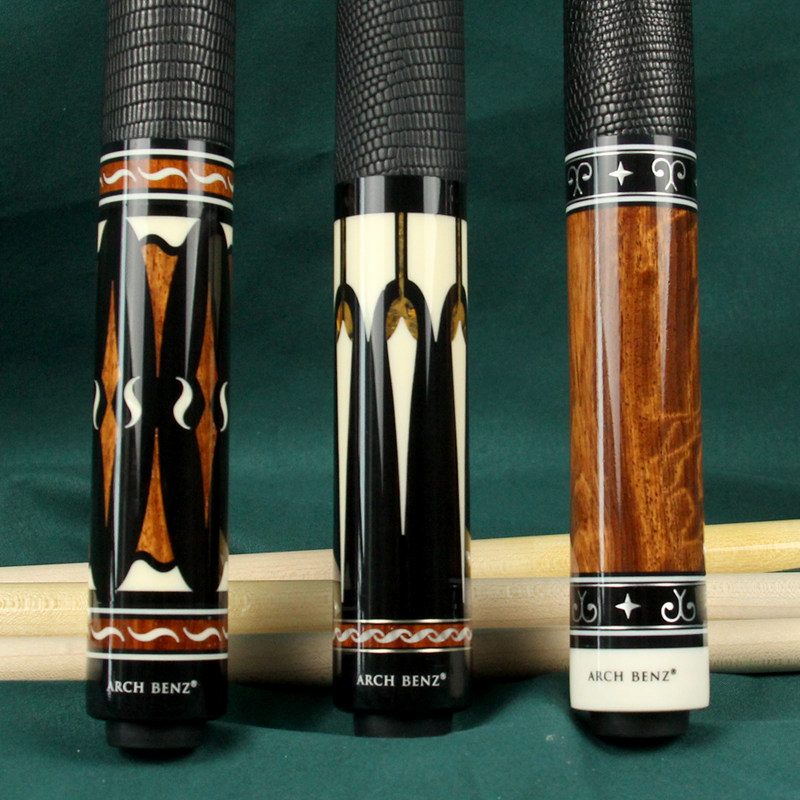 Osbenz Chinese black 8 table ball lever 1 2 two-piece maple wood nine-ball-shaped face engraving handmade table golf