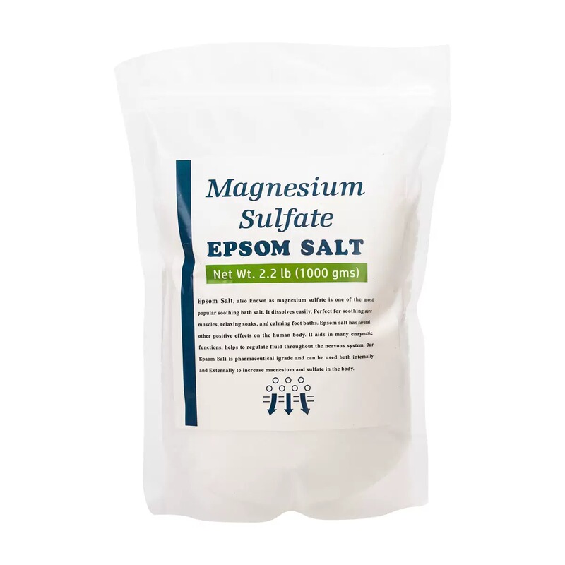 Epsom Salt Natural Magnesium Sulfate Bath Salt 1kg Pack Organic Bath Salt Epsom Salt Natural Magnesium Sulfate Bath Salt 1kg Pack Organic Bath Salt