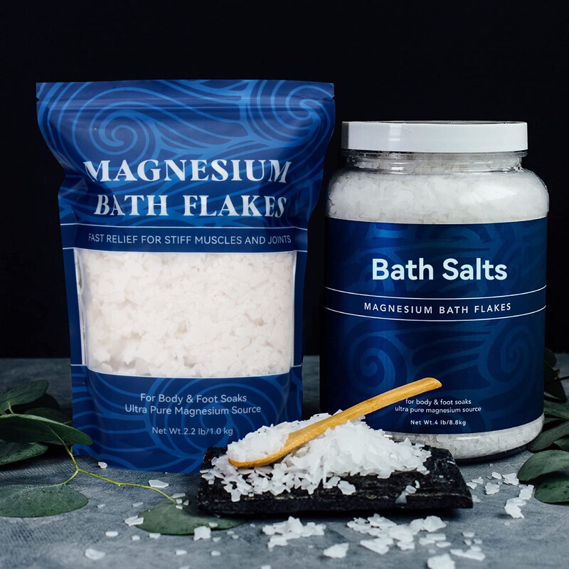 Magnesium Bath Salt Tablets Magnesium Chloride Flakes Bath Salt for Soaking in the Bath or Feet 1kg Per Bag Magnesium Bath Salt Tablets Magnesium Chloride Flakes Bath Salt for Soaking in the Bath or Feet 1kg Per Bag