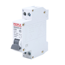 People circuit breaker 230V air open RDX30-32 1P+N C10 C16 C20 C32 C25 220V