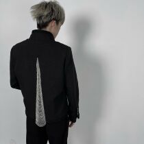 ROOLRREN 21fw heavy pound Japanese imported bamboo joints cotton pure handsewn chain small fragrant wind jacket jacket