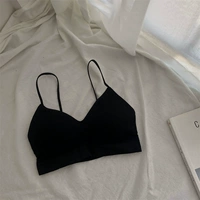 Черный бюстгальтер-топ