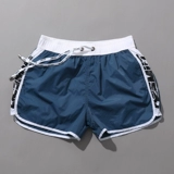 Спортивные быстросохнущие легкие и тонкие шорты, модные динамичные пляжные штаны для спортзала для плавания, свободный крой, для бега