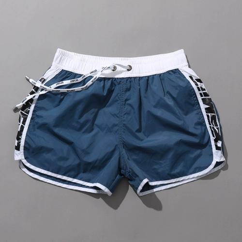 Спортивные быстросохнущие легкие и тонкие шорты, модные динамичные пляжные штаны для спортзала для плавания, свободный крой, для бега