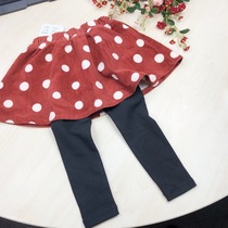 Bala 008448 girls spring and autumn stretch corduroy culottes 90cm