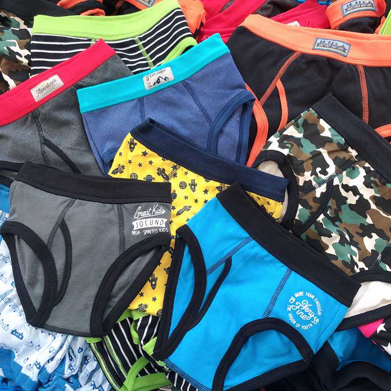 Daily single boy pure cotton triangle underwear 100-140cm