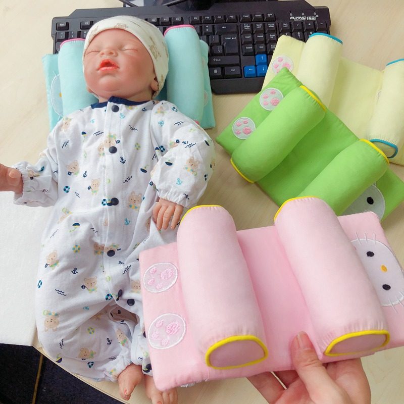 Fixed pillow on the anti-migratory head of baby with domestic sales all cotton embroidery