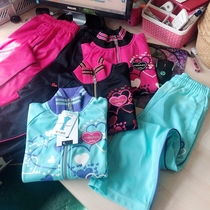 13163 Girls Spring and Autumn Quick Dry Zip Jacket Sports Pants Set 110-130