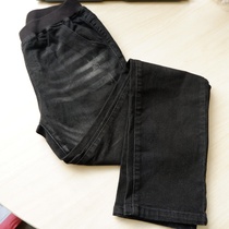 Bala 575604 female children autumn black hole stretch stretch small feet jeans 170cm