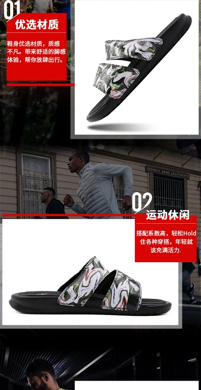 Giày NIKE Nike dành cho nữ 2018 Giày thể thao nữ mới giản dị Giày đi biển Ninja Dép và dép 819717-003