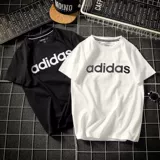 Adidas, весенняя спортивная дышащая футболка с коротким рукавом для отдыха, 2020, тренд сезона, короткий рукав