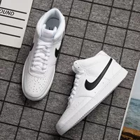 Nike/耐克 Официальный веб -сайт флагманская мужская обувь высокая обувь мужчины Новые пионеры Court Casual Sports Little White Shoes
