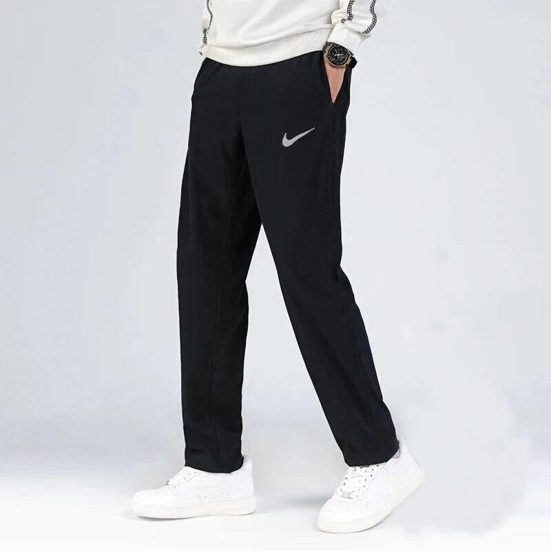 [Nike, летние тонкие дышащие быстросохнущие брюки, свободный прямой крой]