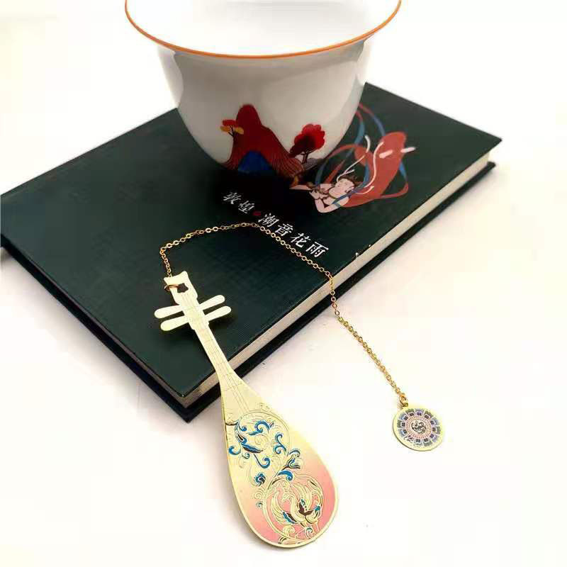 Ventron Hollowed-out Bookmark Original Dunhuang Night Market Three Rabbit Algal Bloom Sky Sending Students Gifts Creative Ancient Wind Art