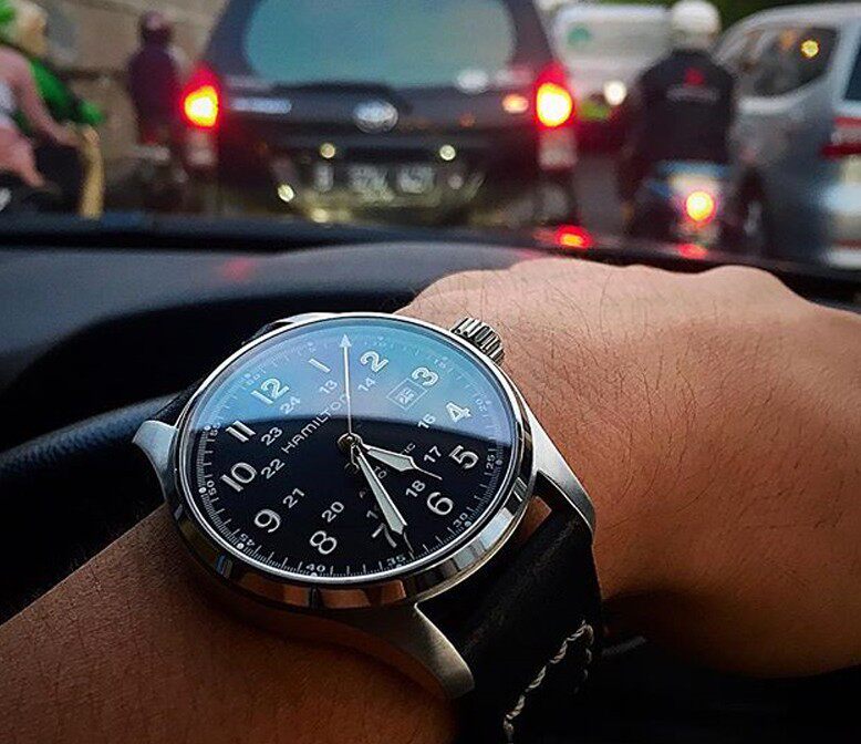 Швейцарские наручные часы 正品代购hamilton汉米尔顿男表khaki field自动机械手表h70625533