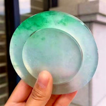 Ice species Myanmar natural jade original stone jade bracelet noble concubine half Ming film pendant pendant pendant brand Green custom