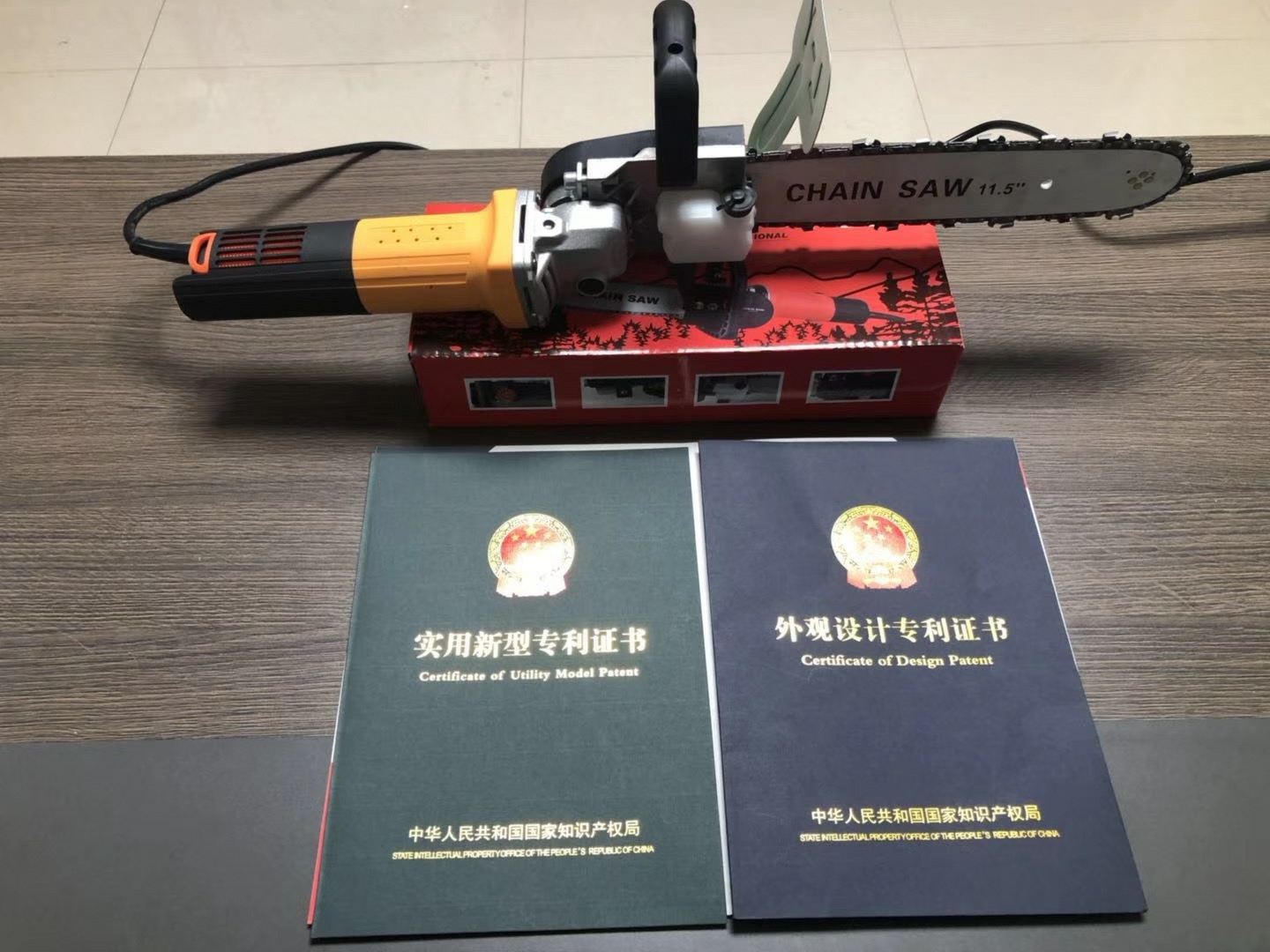 Angle grinder modified electric chain saw Small multi-functional household wood cutting saw Flat gas group string barge head broken net insulation