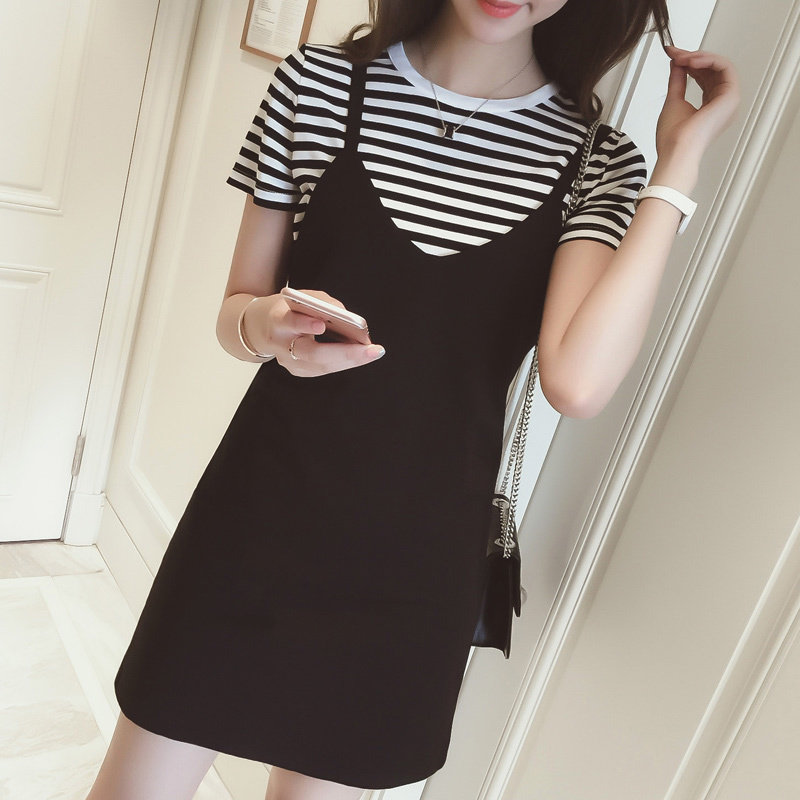 Spring and autumn clothes, new Korean version, loose baby bag, dress, camisole, all-match, slimming, outer wear, bottoming skirt