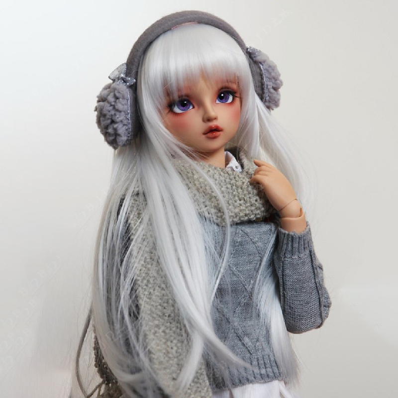 3 points BJD doll SD old V F73 female doll naked baby resin movable humanoid doll gray mold shrinkage small