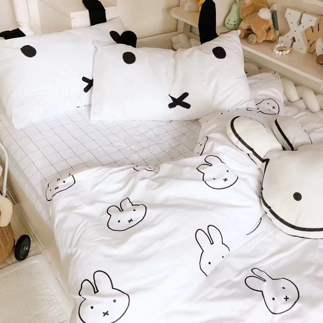 Baby Bedding Customized Cotton quilt cover Round Bed Three Piece Set Baby Round Bed Bed Cover Bed Hats Pillow Cover Cotton
