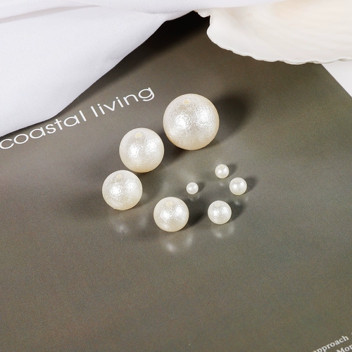 Сделай сам материал ручной работы с бисером акриловый жемчужный жемчуг с отверстиями имитация жемчужина, жемчужины и отверстия, чистый белый