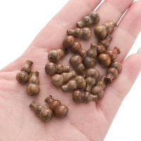 Тыква Груша чёрная цветочная 8х15мм диаметр отверстия около 1мм 1 шт./упак.