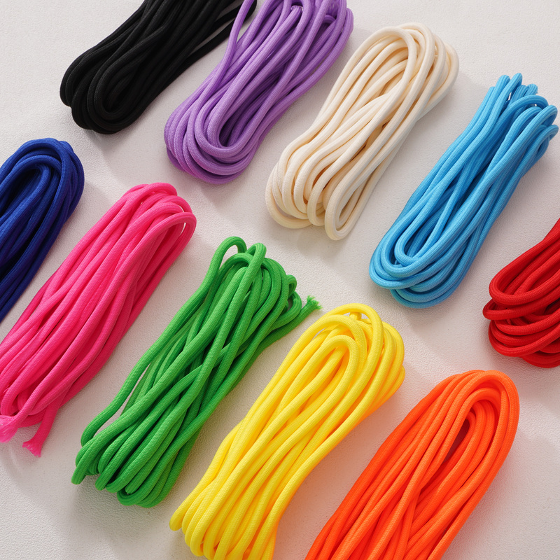 Cream Paracord DIY Phone Car Key Backpack Pendant Letter Beads Hand-Woven Curtain Rope Material Accessories