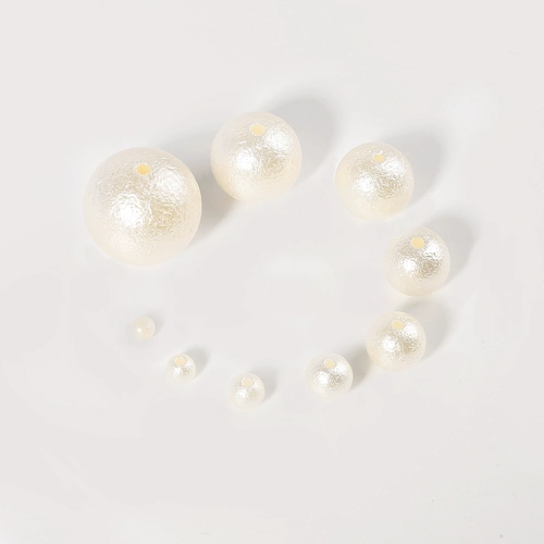 Сделай сам материал ручной работы с бисером акриловый жемчужный жемчуг с отверстиями имитация жемчужина, жемчужины и отверстия, чистый белый