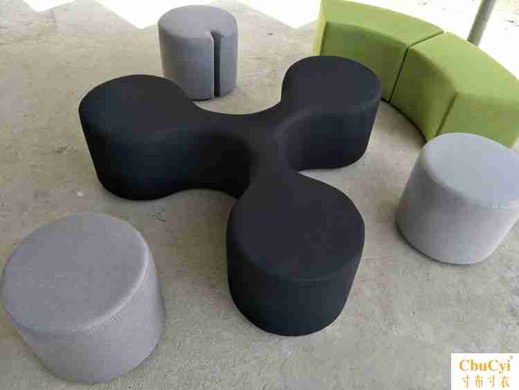 Giáo dục sớm kết hợp cá tính sáng tạo vải sofa công ty hội trường sofa hình nhân viên khu vực nghỉ ngơi tròn đồ nội thất mềm - Nội thất khách sạn
