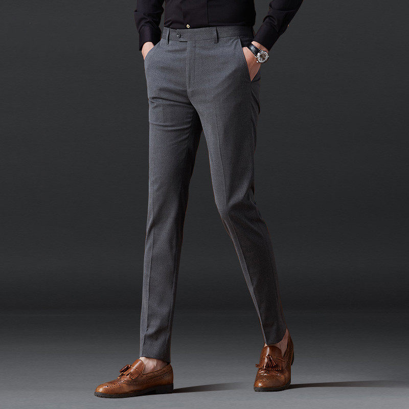 Western Pants Men Business Positive Dress Straight Barrel Loose Coveted Tide Live-up Minor Leggings Pants Men Casual Long Pants