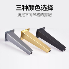 ножки для мебели 铝合金浴室柜腿可调节黑色电视柜茶几沙发家具金属支撑脚配件包邮