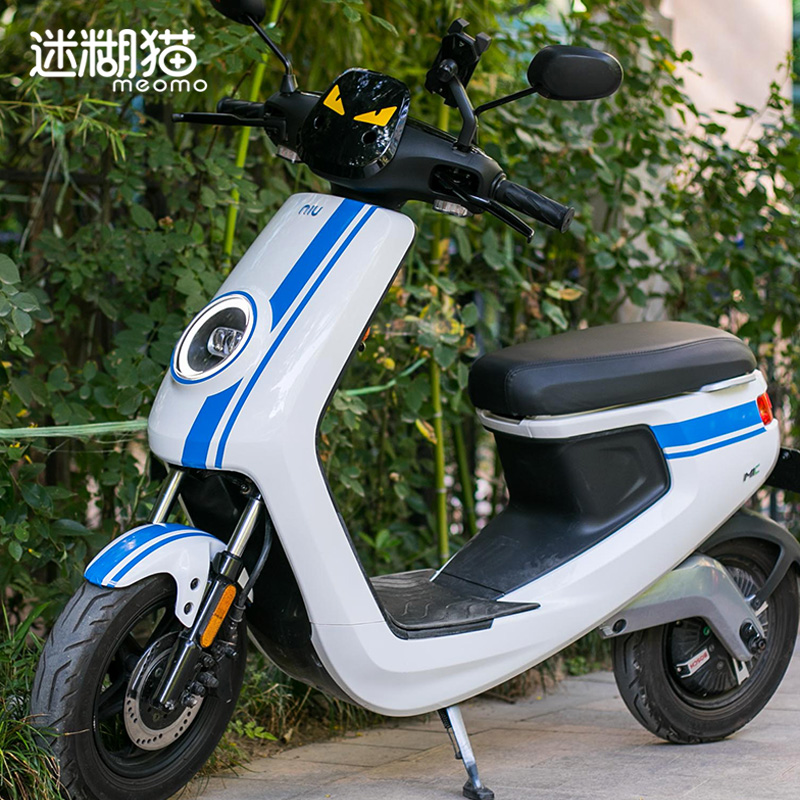 Calf Electric Car Sticker N1SM1M U1 Blue Striped Personality Change Color Body Sticker Waterproof Retrofit Rahua