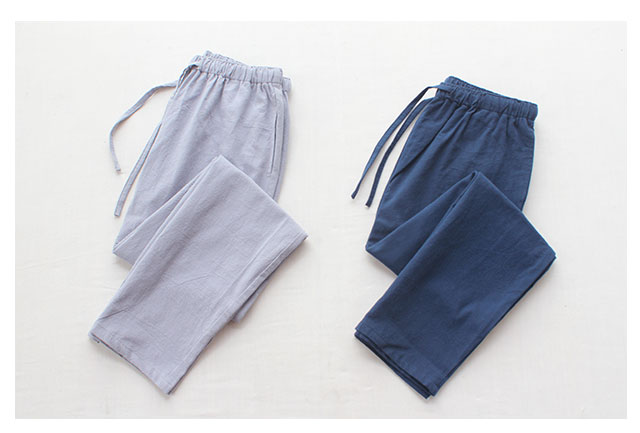 Quần cotton nam mùa thu quần nữ kích thước lớn quần sống cotton lỏng quần thường xuyên quần nhà người yêu quần có thể mặc quần tây nữ lưng cao